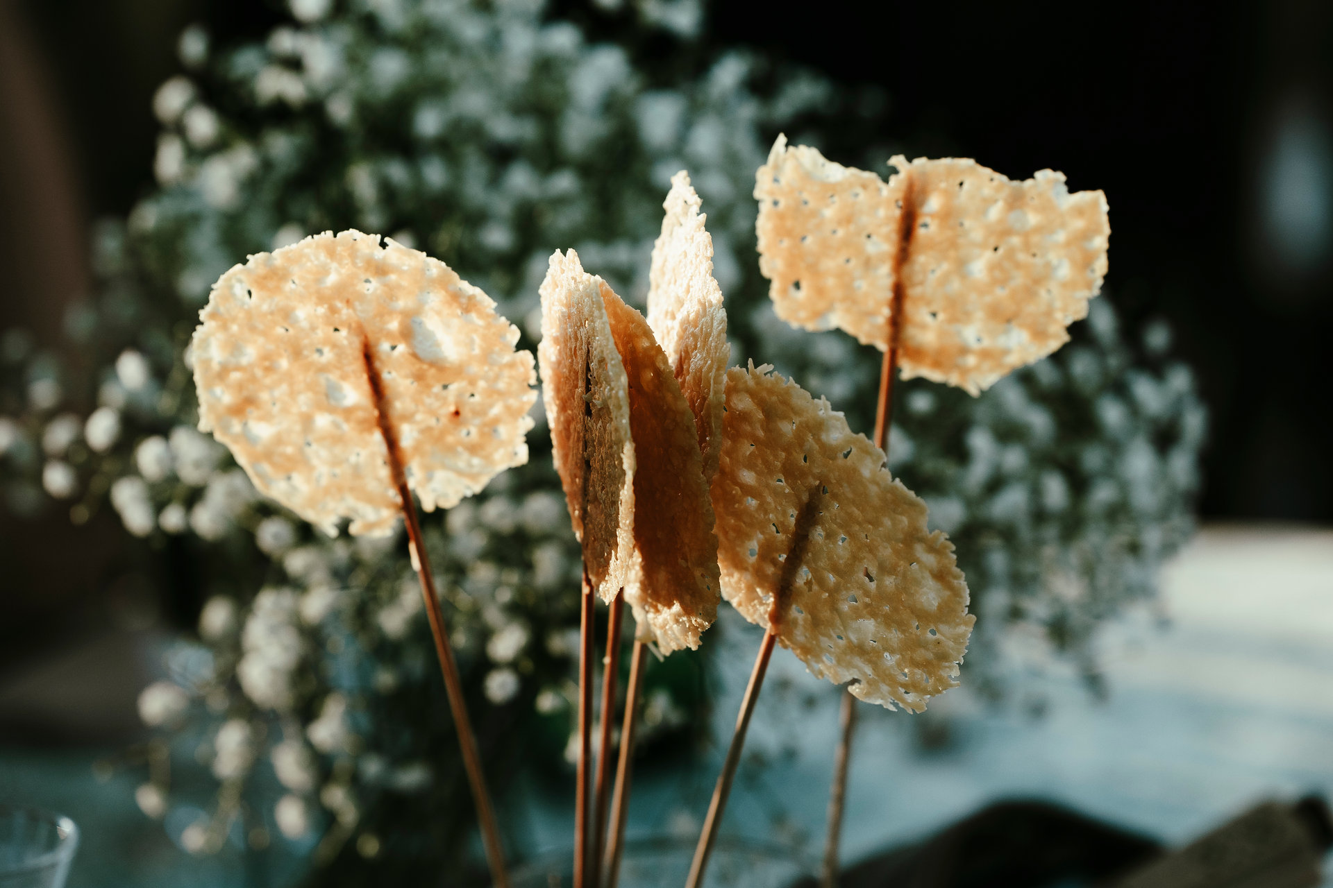 Decorative dried flowers detail