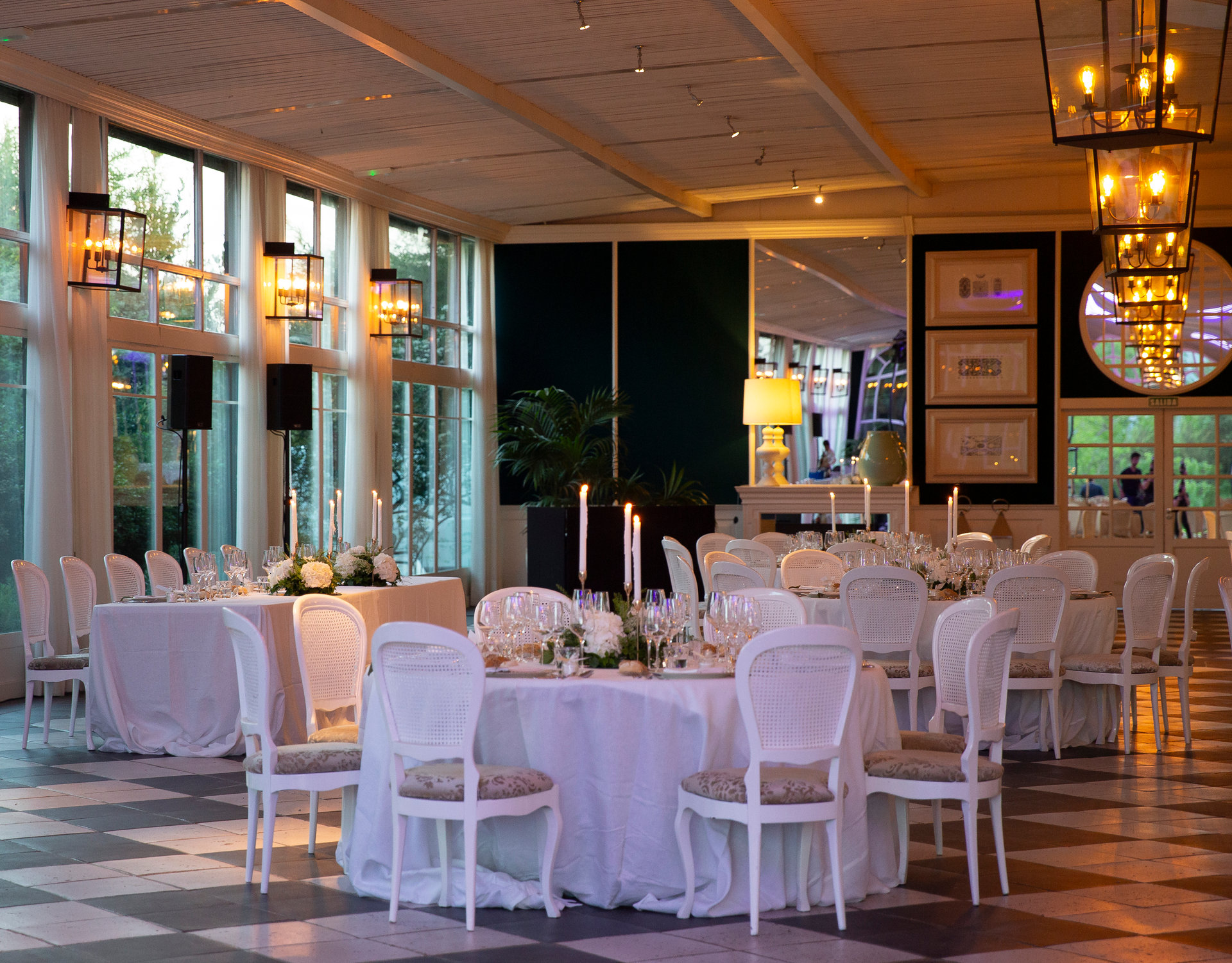 Elegant dining room set for a celebration